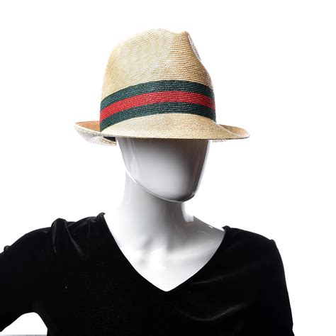 fedora men gucci replica hat|Gucci Fedora hat sale.